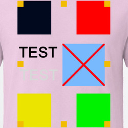front and back design - test 5555 T Shirt